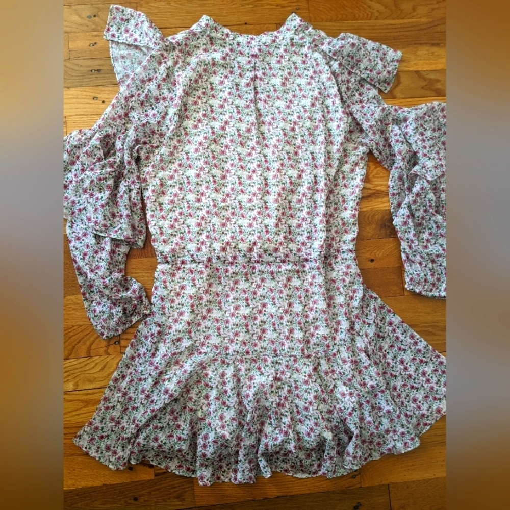 Flawless Floral Ruffle Mini Dress - Picture 10 of 10